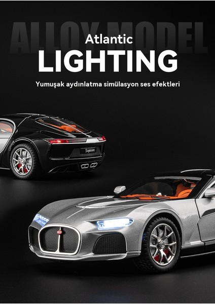 1:24 Bugatti Atlantik Alaşımlı Spor Araba Modeli (Yurt Dışından) indirimleri
