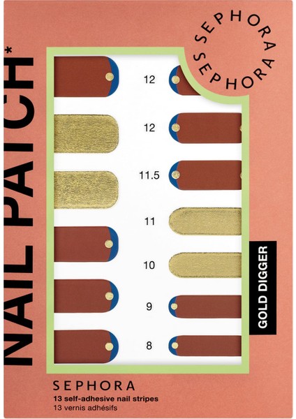 Nail Patchs - Tırnak Çıkartması Gold Digger (13 Pc)