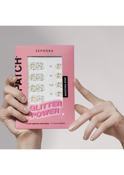 Nail Patchs - Tırnak Yaması Glitter Power - Shooting Star