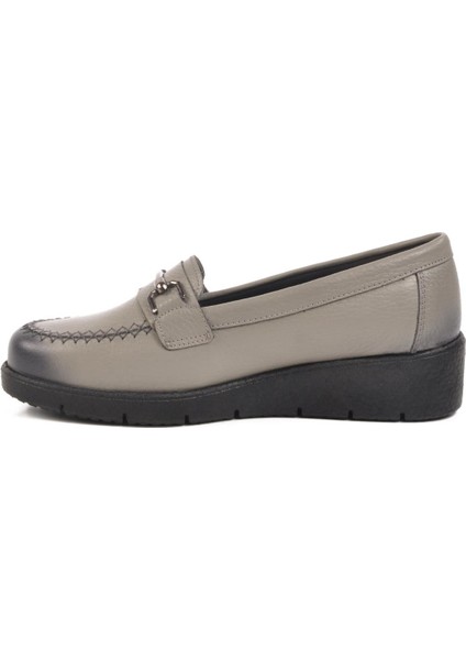 BB095 Z Gri Hakiki Deri Kadın Günlük Ayakkabı fiyatları