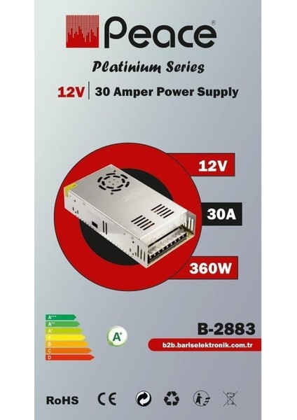 B2883 12 Volt 30 Amper Adaptör