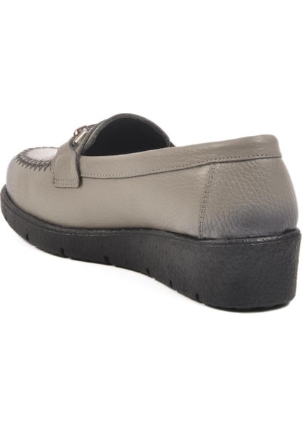BB095 Z Gri Hakiki Deri Kadın Günlük Ayakkabı fırsatları