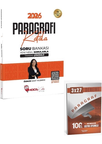 Hocakafası 2026 Kpss Tyt Ales Dgs Paragrafı Kafala Soru Bankası Çözümlü+Anla Kazan Paragraf