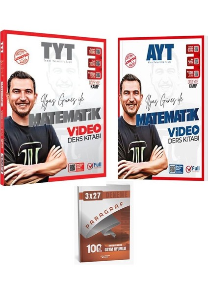 Full Matematik 2026 Tyt+Ayt Matematik Video Ders Kitabı+Anla Kazan Paragraf