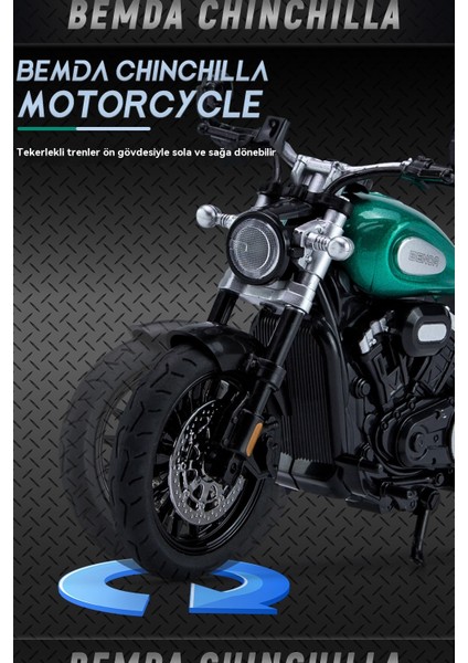 1:12 Jinjila 300 Alaşımlı Motosiklet Modeli (Yurt Dışından) fırsatları