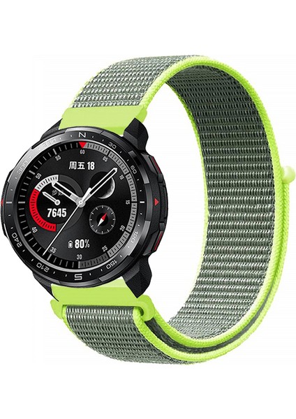 Honor Watch Gs Pro Akıllı Saat Uyumlu Spor Kumaş Desenli Cırt Cırtlı Kordon Kayış
