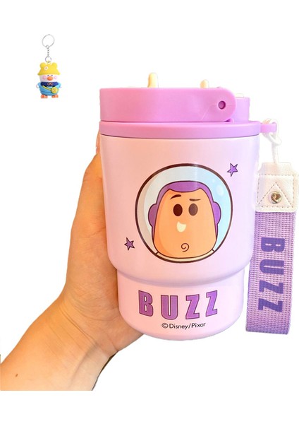 Sanrio Çilek Ayı Kahve Termos Fincan Kız Su Fincanı Paslanmaz Çelik Eşlik Fincan Buzz Lightyear (Yurt Dışından)