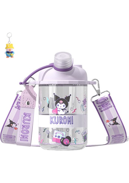 Sanrio'nun Ürünü Bobo Uzay Bardağı Düşmeye Dayanıklı Taşınabilir Çocuk Su Isıtıcısı, Kadınlar Için Okula Giden Sevimli Kulomi 580ML Su Bardağı (Yurt Dışından)