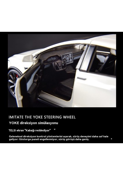 1:24 Tesla Modelx Altı Açık Kapı Alaşım Modeli (Yurt Dışından) modelleri