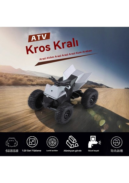 1:20 Tesla Alaşımlı Atv Cep Araba Mini Araba Modeli (Yurt Dışından) indirimleri