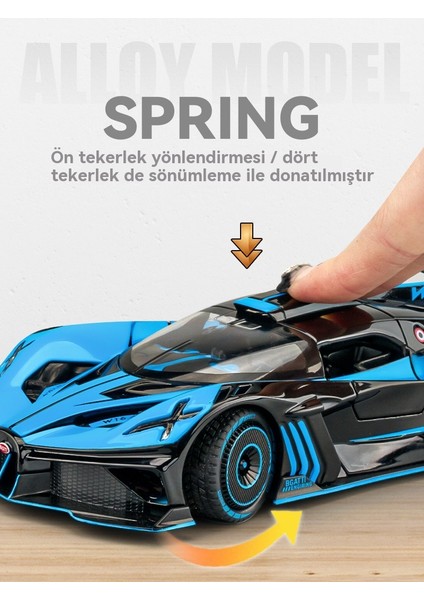1:24 Bugatti Alaşımlı Araba Modeli Oyuncak Modeli (Yurt Dışından) modelleri
