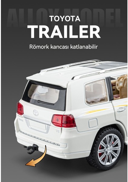 1:24 Toyota Rand Cool Road Ze Alaşımlı Arazi Aracı Modeli (Yurt Dışından) modelleri