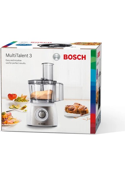 MCM3501M Mutfak Robotu Multitalent 3 800 W Siyah, Paslanmaz Çelik