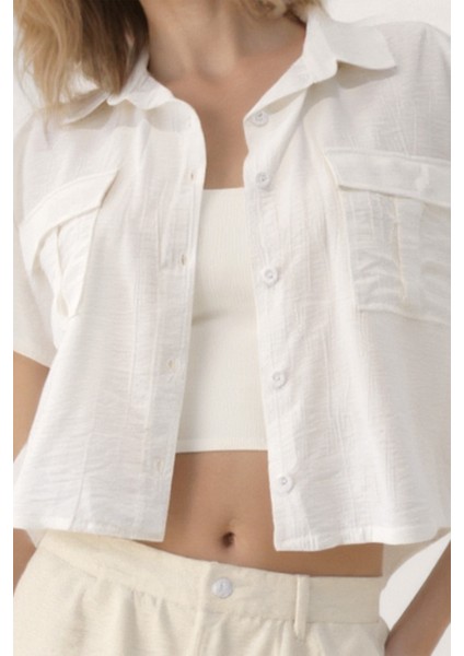 Kapak Cepli Krinkıl Kumaş Gömlek modelleri