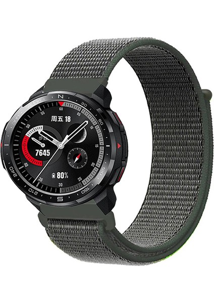 Honor Watch Gs Pro Akıllı Saat Uyumlu Spor Kumaş Desenli Cırt Cırtlı Kordon Kayış