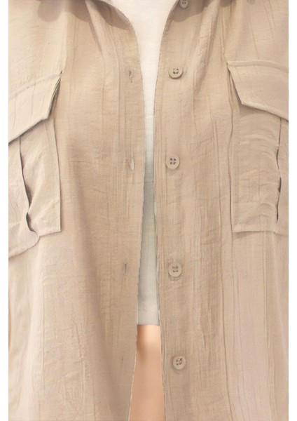 Kapak Cepli Krinkıl Kumaş Gömlek fiyatları