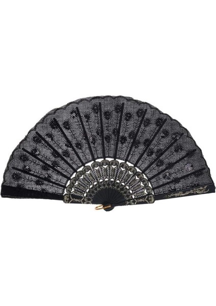 Pullu Yelpaze Siyah 12 Adet fiyatları