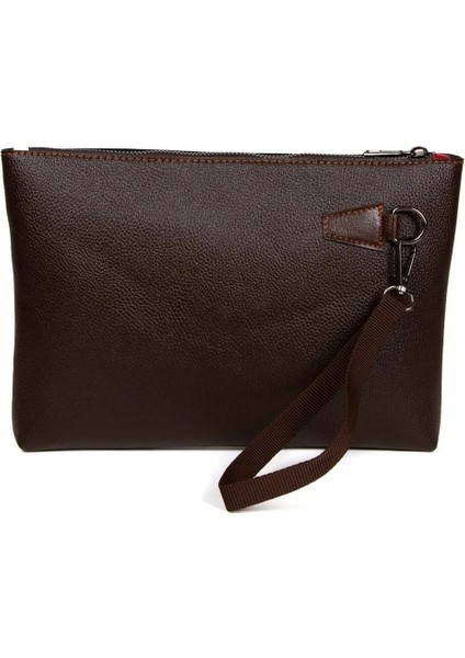 Deri El Askılı Dosya Evrak Günlük Portföy & Clutch Çanta NEW113 - Kahverengi fiyatları