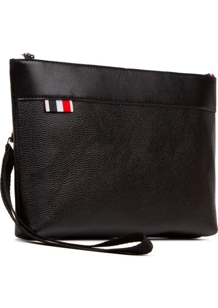 Deri El Askılı Dosya Evrak Günlük Portföy & Clutch Çanta NEW113 - Siyah modelleri