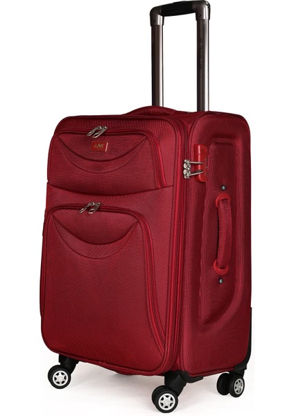 8104 Orta Boy Kumaş Valiz – Hafif, 360° Tekerlekli ve Şifreli Kilit Sistemli fiyatları