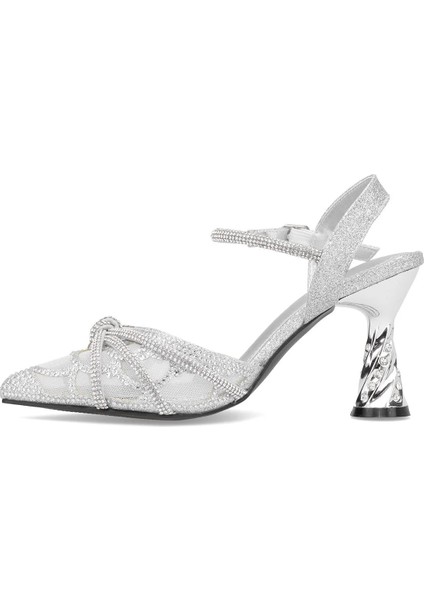 Guja 25Y125-1 Z Gümüş Kadın Abiye Ayakkabı