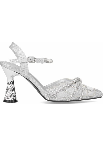 Guja 25Y125-1 Z Gümüş Kadın Abiye Ayakkabı modelleri