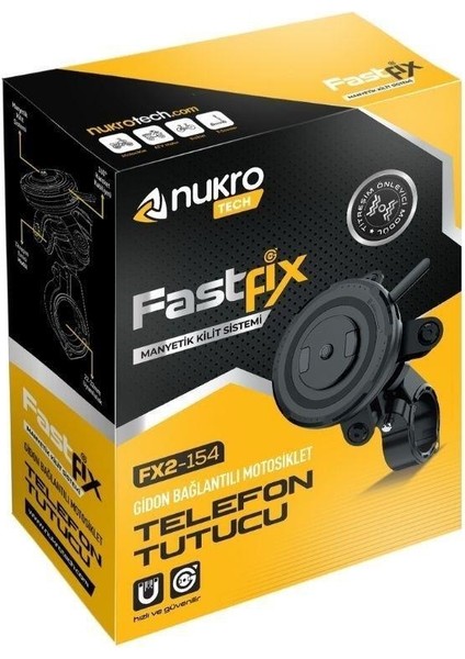 Fastfix FX2-154 Titreşim Modüllü Telefon Tutucu