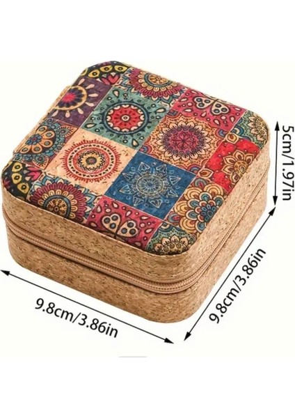 Beyaz Mandala Desenli Takı Düzenleyici, Takı Kutusu ve Çantası modelleri