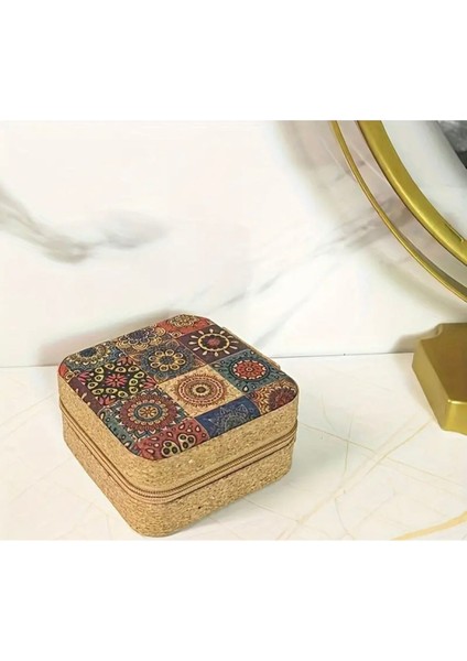 Beyaz Mandala Desenli Takı Düzenleyici, Takı Kutusu ve Çantası indirimleri