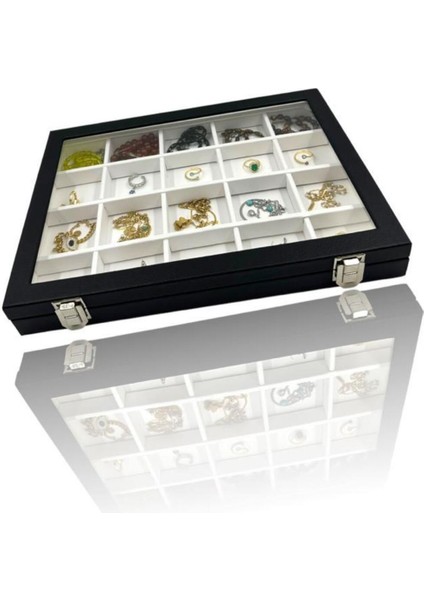 20 Bölmeli Takı Kutusu, Renkli ve Çok Amaçlı Saklama Çözümü fiyatları