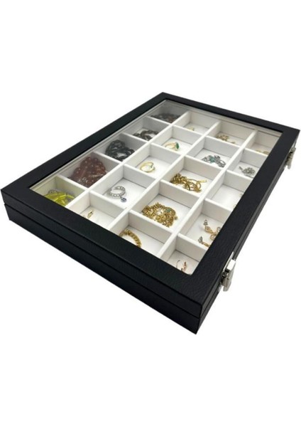 20 Bölmeli Takı Kutusu, Renkli ve Çok Amaçlı Saklama Çözümü fırsatları