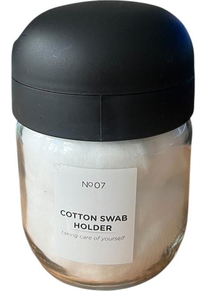 Cam Kapaklı Pamuk Organizeri, Şık ve Kullanışlı Depolama Çözümü fiyatları