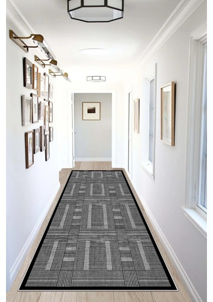 Kaymaz Tabanlı Yıkanabilir Baskılı Yolluk Halı Koridor Halısı