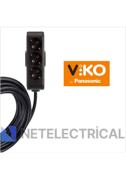 Multi-Let | Üçlü 30 Metre Topraklı Çocuk Korumalı Grup Priz - 3'lü, 30 M, Siyah 3x1.5 Ttr (Tam Bakır) Kablolu fiyatları