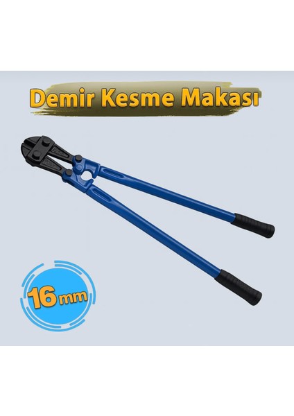 Dövme Çelik Kollu Demir Kesme Makası 16 mm