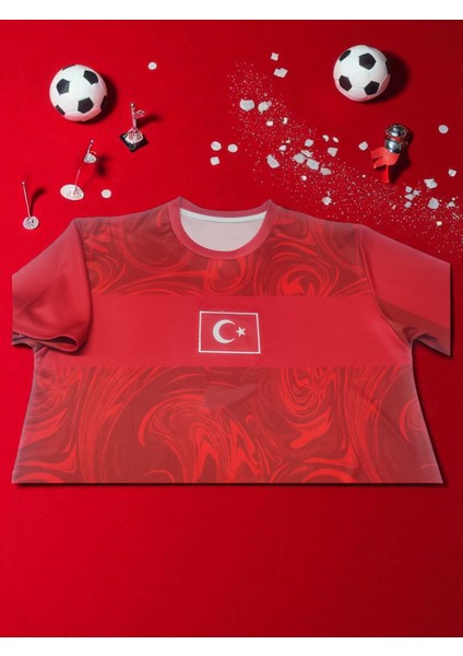 Türkiye Kırmızı 2026/28 Milli Takım Forma T-Shirt Özel Tasarım Yeni Sezon modelleri