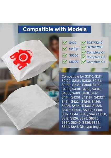Gn Elektrikli Süpürge Complete C3 / C2 Classic C1 S400 S600 S800 Toz Torbası Aksesuarları Parçaları (Yurt Dışından) indirimleri