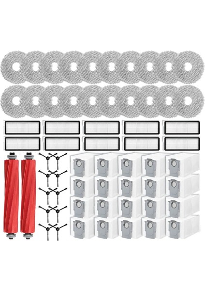 Qrevo Pro / Maxv S Plus Parça Aksesuarları Ana Yan Fırça Filtre Paspas Toz Torbası (Yurt Dışından)
