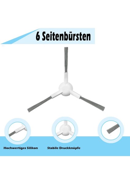 L10S Pro Ultra Heat Vakum Robotu Ana Yan Fırça Hepa Filtreleri Toz Torbaları Paspas Bezi Yedek Parça Seti (Yurt Dışından) fiyatları