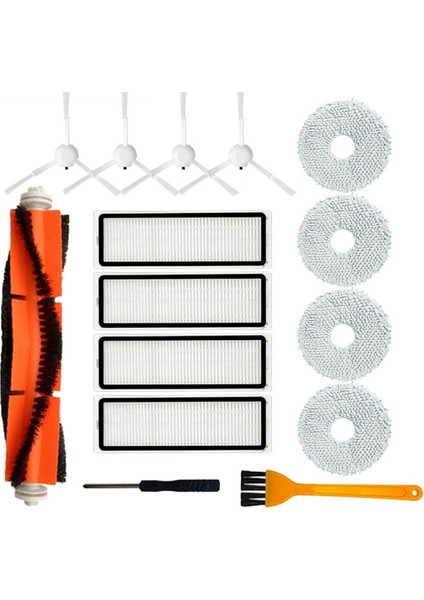 Robot Vakum X10+ X10 Plus B101GL Yedek Parçalar Aksesuarlar Ana Yan Fırça Hepa Filtre Paspas Bezi Pedler (Yurt Dışından)
