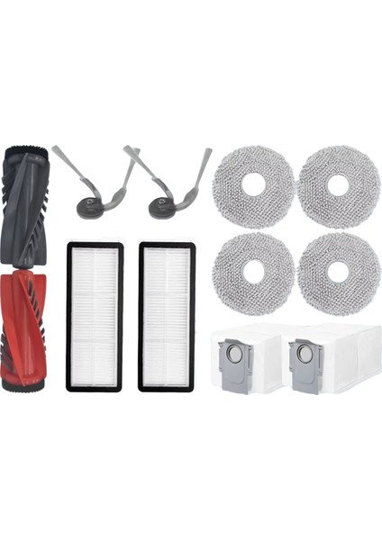 Qrevo Curv Robot Süpürge Yedek Parçaları Ana Yan Fırça Paspas Pedi Hepa Filtre Toz Torbası Aksesuarları (Yurt Dışından)