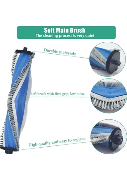 T30 Omni / Pro Robot Temizleyici Yan Fırça Filtre Paspas Bezi Toz Torbası Kiti Için 19 Adet Vakum Kiti (Yurt Dışından) modelleri