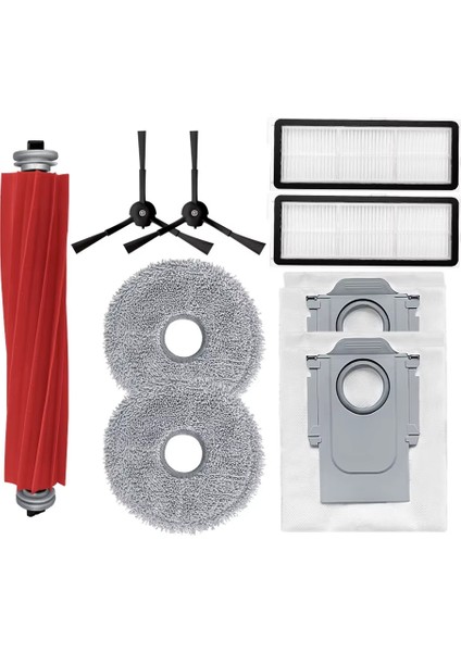 Qrevo Pro / Maxv S Plus Silindir Yan Fırça Filtre Paspas Toz Torbası Aksesuarı (Yurt Dışından)