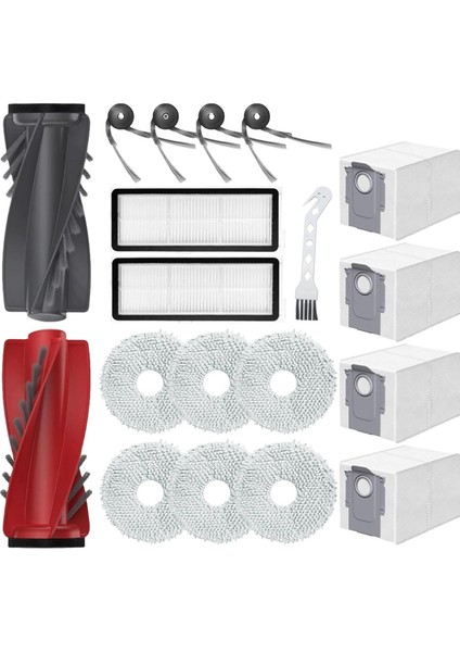 Qrevo CURVE/P20 Pro Robot Süpürge Yedek Parçaları Ana Yan Fırçalar Toz Torbaları Mendiller Filtreler (Yurt Dışından)