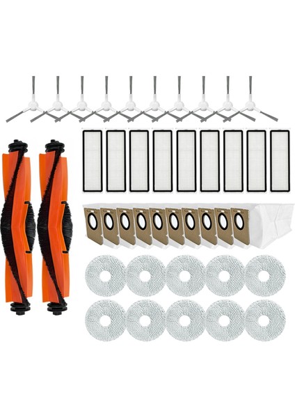 Robot Vakum X20+ / X20 Plus Ana Yan Fırça Paspas Bezi Hepa Filtre Toz Torbası Aksesuarları Yedek Parçalar (Yurt Dışından)