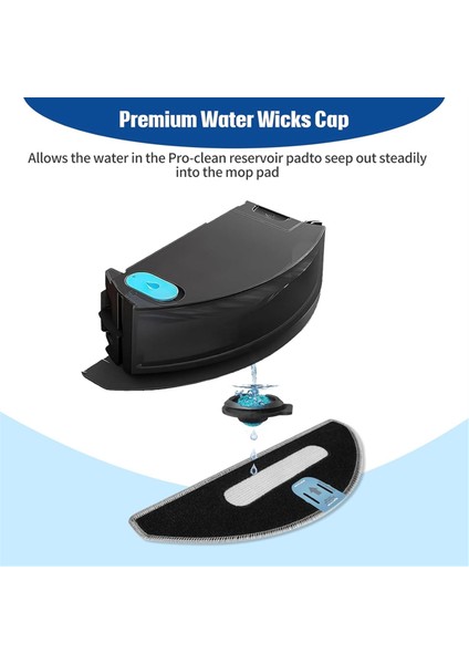 Combo I5/ı5+/j5/j5+ Için Yedek Paspas Pedleri, 6 Mikrofiber Paspas Pedi + 6 Fitil, Yıkanabilir ve Tekrar Kullanılabilir (Yurt Dışından) modelleri