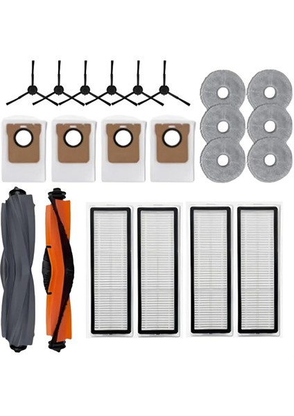 L10S Ultra L20 L40 X30 Robot Süpürge Parçaları Ana Yan Fırça Paspas Filtre Toz Torbası (Yurt Dışından)