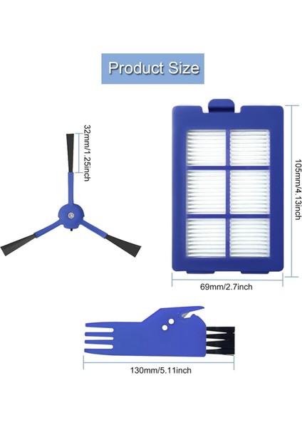 Robovac X8 Hybrid Serisi Robot Süpürge Yan Fırça Hepa Filtreleri Için Yedek Parça Aksesuarları (Yurt Dışından) modelleri