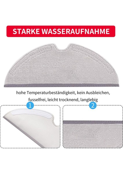 Q5, Q5 Pro, Pro+, Q7MAX, Q8MAX ve Q8MAX+, E Serisi, S5, S5 Max, S6, S6 Pure, Maxv Için Mop Bezi Pedleri (Yurt Dışından) indirimleri