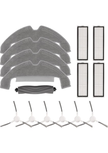 D10 Plus Gen 2 Robot Süpürge Yedek Parçaları Için 15 Adet Yıkanabilir Ana Yan Fırça Paspas Bezi Hepa Filtre (Yurt Dışından)